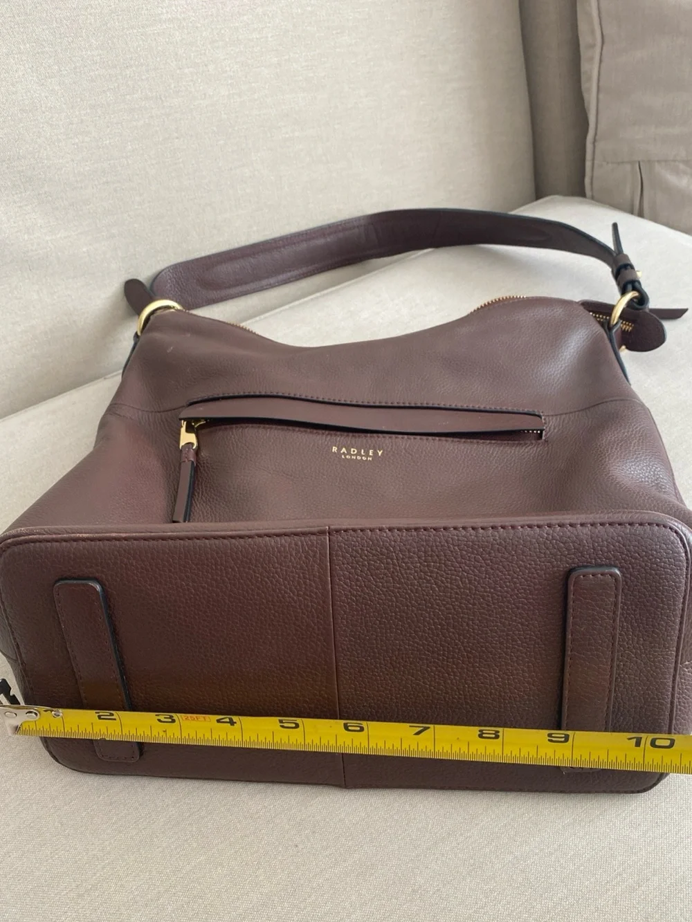 Radley London Postman Mews Medium Leather Shoulder Bag - Rich Brown Hobo